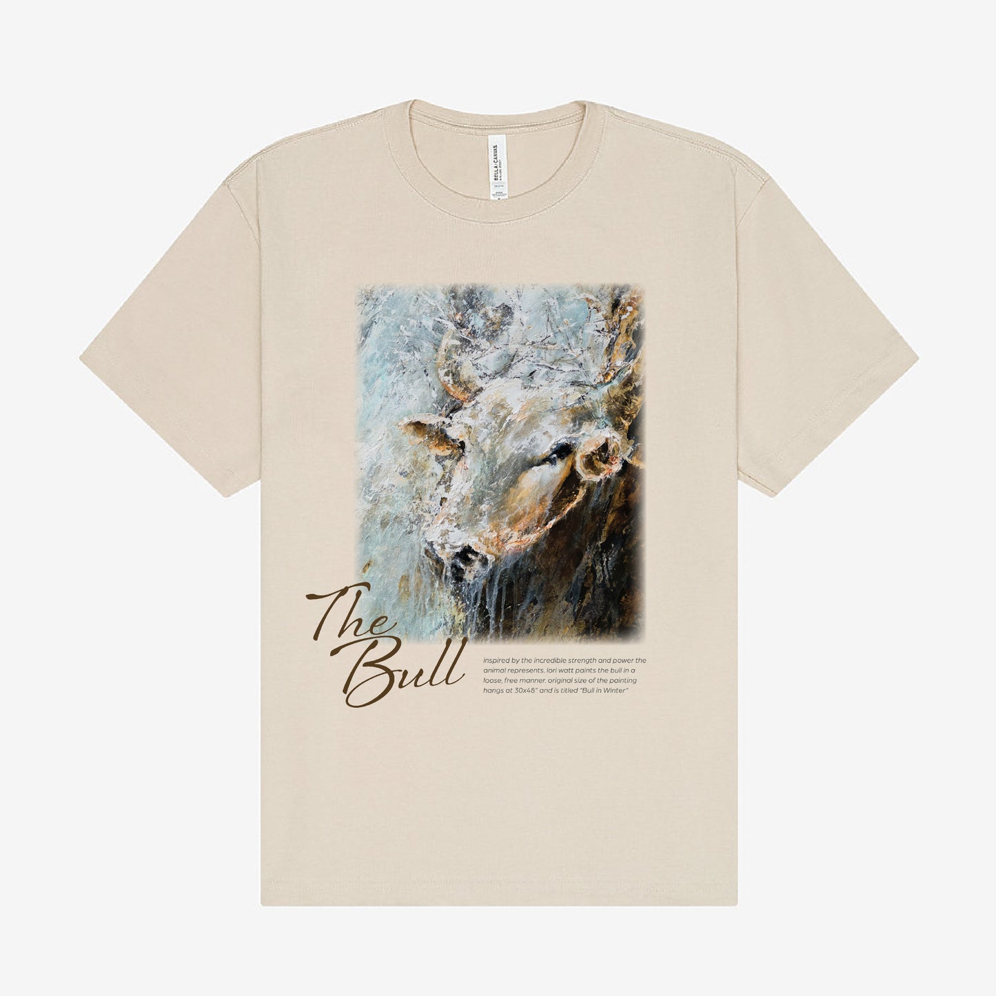 Bull in Winter (front) Heavyweight Tee