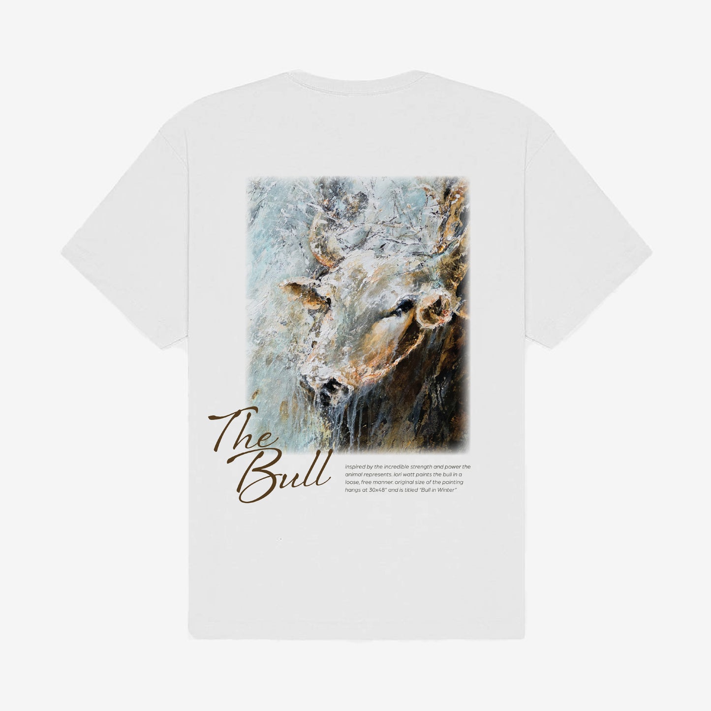 Bull in Winter (back) Heavyweight Tee