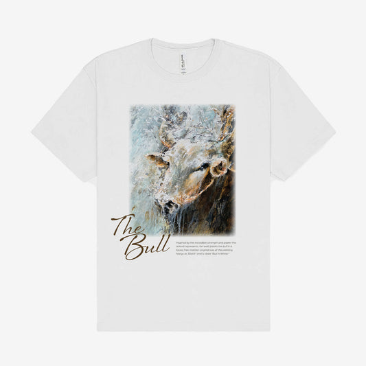 Bull in Winter (front) Heavyweight Tee
