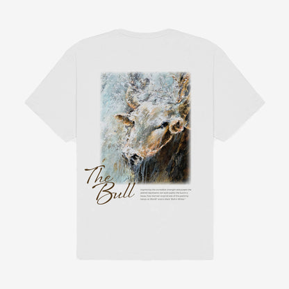 Bull in Winter (back) Heavyweight Tee